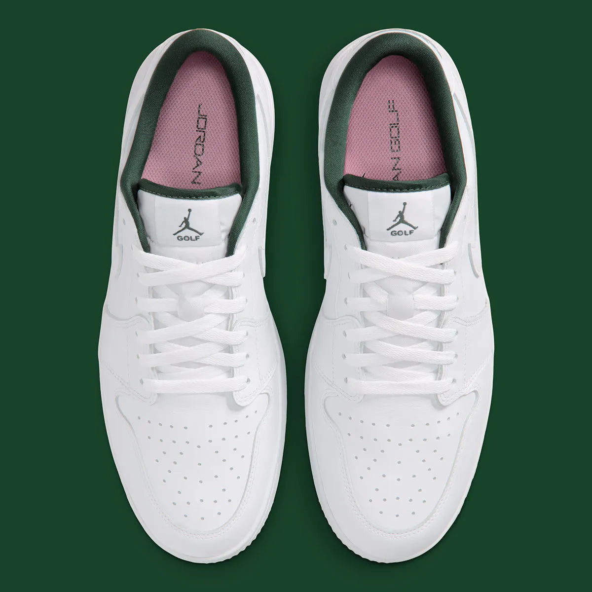 Jordan 1 Low Golf Spiked White Fir Elemental Pink