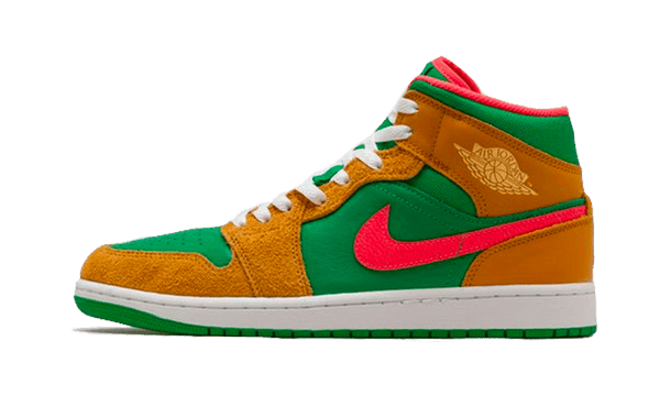 Air Jordan 1 Mid Wheat Watermelon - DX4365-700 / DX4332-700