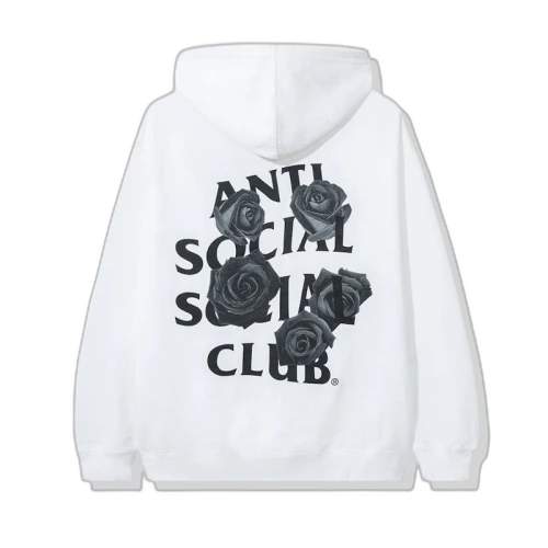 Anti Social Social Club Bat Emoji Hoodie White