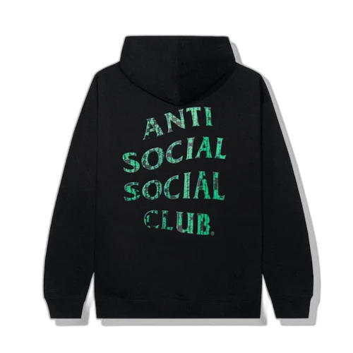Anti Social Social Club Glitch Hoodie Black