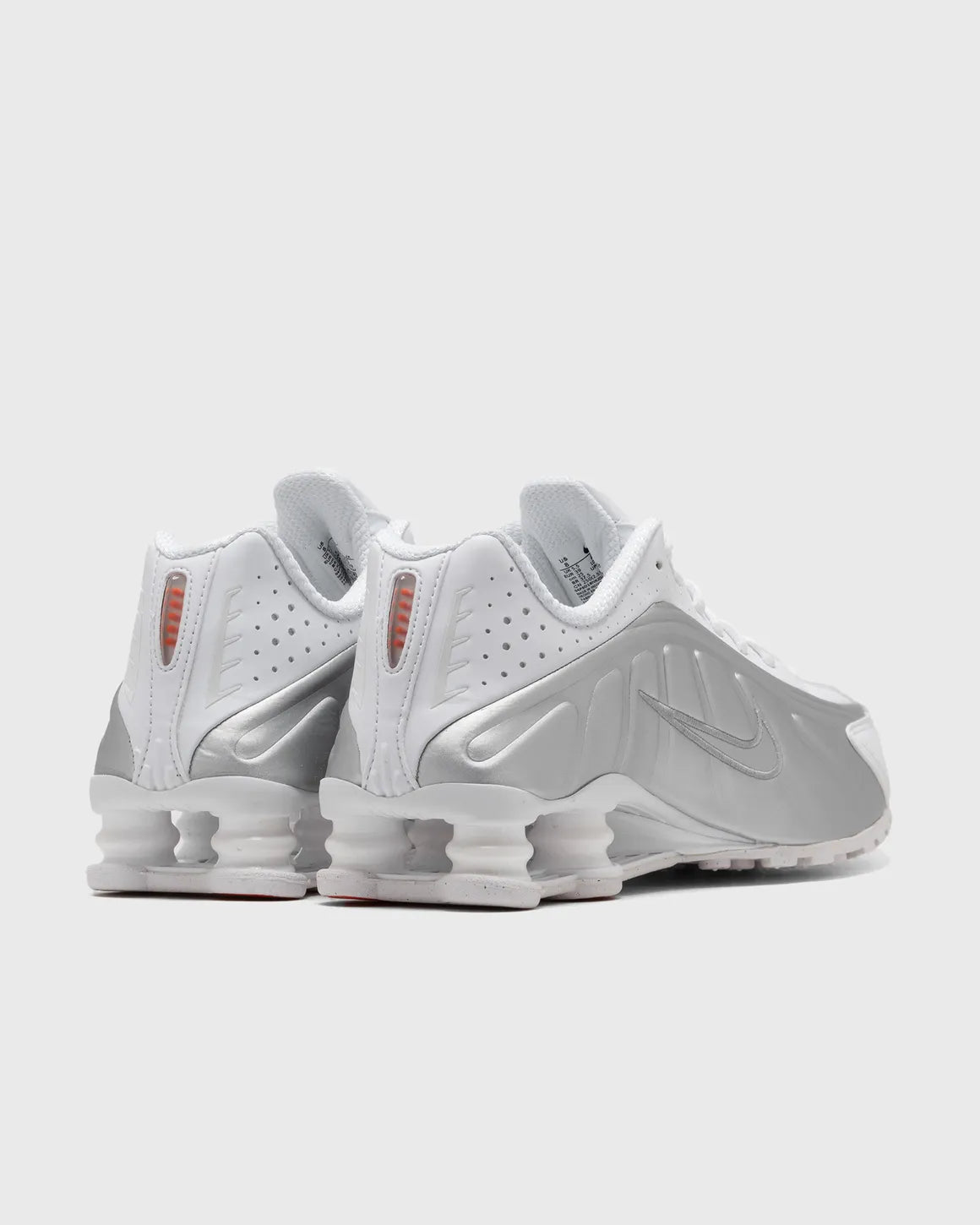 Nike Shox R4 White Bright Crimson Metallic Silver