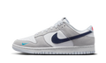 Nike Dunk Low White Grey Navy Aqua Mini Swoosh
