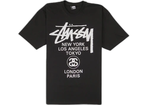 Stussy World Tour T-shirt Black
