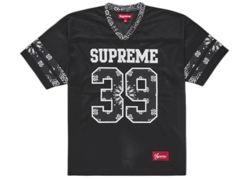 Supreme Bandana Football Jersey Black