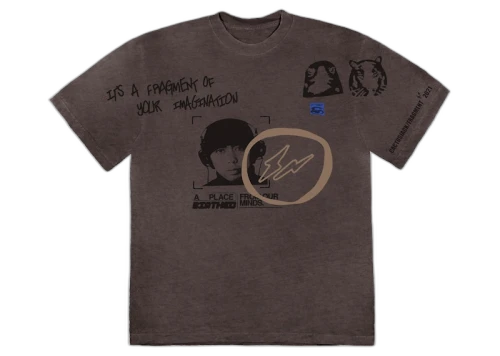 Travis Scott Cactus Jack For Fragment Hiroshi Tee Brown Pepper