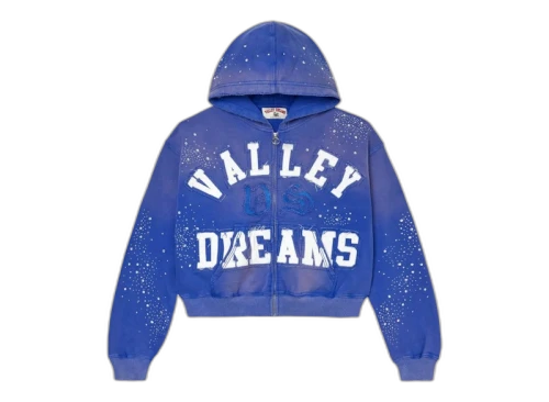 Vale Forever Classico Zip Up Hoodie Sapphire