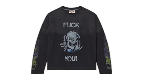 Vale Forever Fuck You Thermal L/S Tee Black
