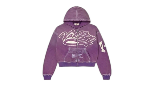 Vale Forever Religion Zip Up Hoodie Purple
